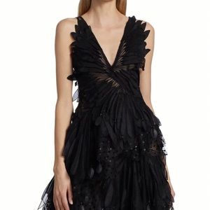 Zimmermann Rhythmic Fluted couture black dress